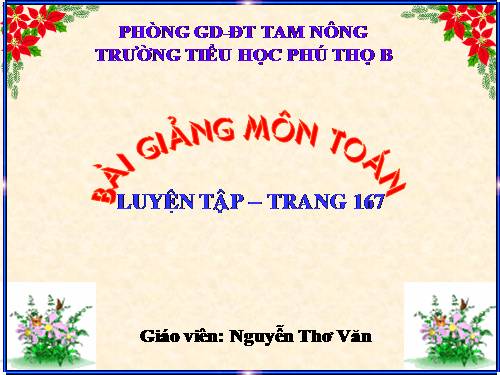 Các Bài giảng khác thuộc Chương trình Toán 5
