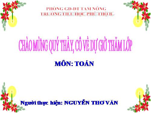 Các Bài giảng khác thuộc Chương trình Toán 5