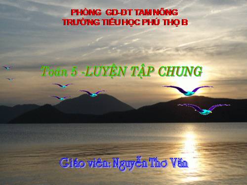 Các Bài giảng khác thuộc Chương trình Toán 5