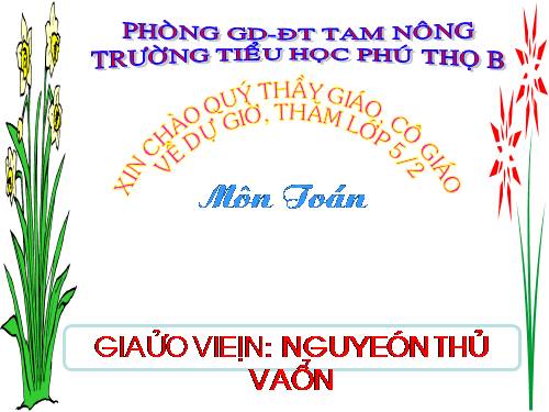 Các Bài giảng khác thuộc Chương trình Toán 5