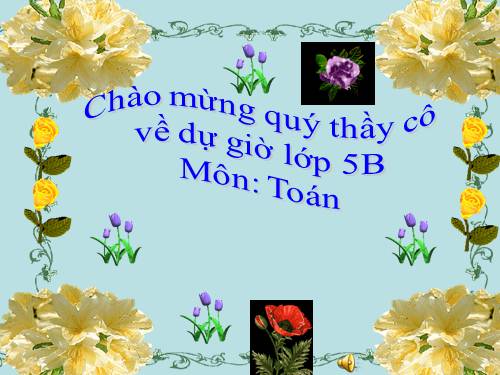 Các Bài giảng khác thuộc Chương trình Toán 5