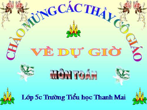 Các Bài giảng khác thuộc Chương trình Toán 5