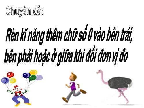 CHUYÊN ĐỀ ĐỔI ĐƠN VỊ ĐO