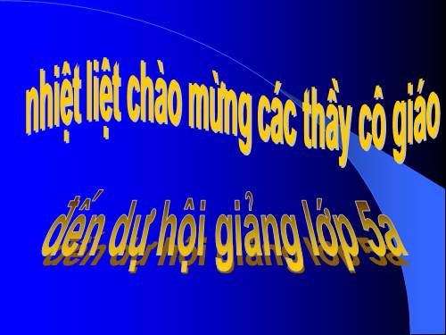 Các Bài giảng khác thuộc Chương trình Toán 5