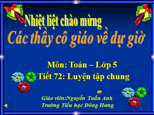 Các Bài giảng khác thuộc Chương trình Toán 5