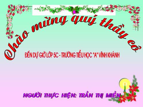 Các Bài giảng khác thuộc Chương trình Toán 5