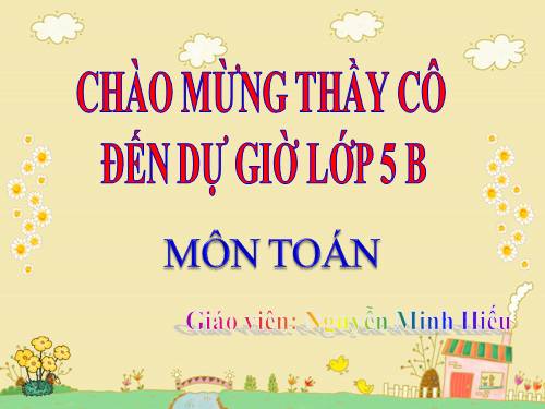 Chia một số thập phân cho một số tự nhiên