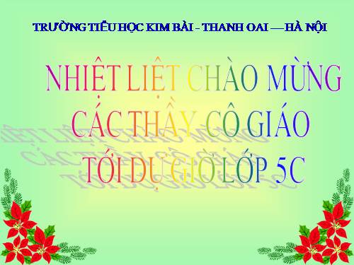 Các Bài giảng khác thuộc Chương trình Toán 5