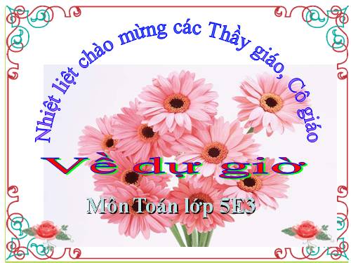 Các Bài giảng khác thuộc Chương trình Toán 5