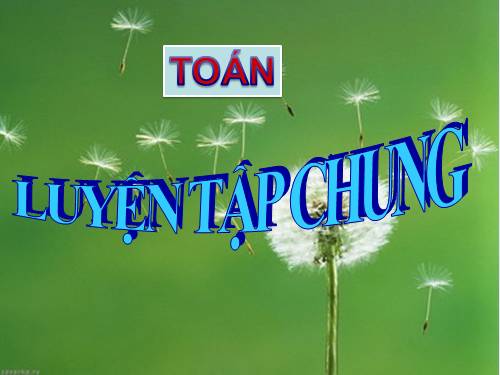 Các Bài giảng khác thuộc Chương trình Toán 5