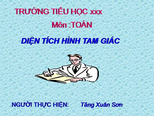 Diện tích hình tam giác