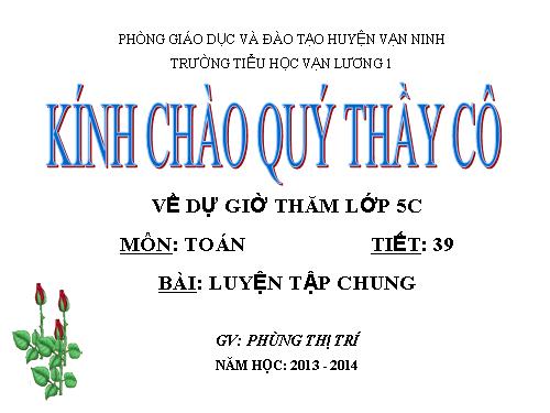 Các Bài giảng khác thuộc Chương trình Toán 5