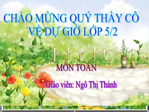 Các Bài giảng khác thuộc Chương trình Toán 5