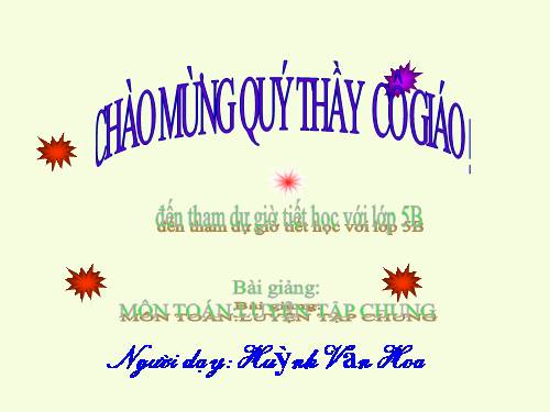 Các Bài giảng khác thuộc Chương trình Toán 5