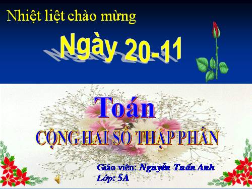 Cộng hai số thập phân