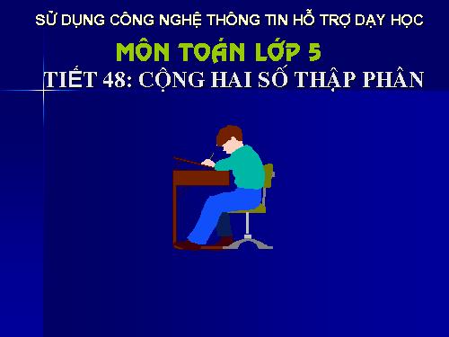 Cộng hai số thập phân