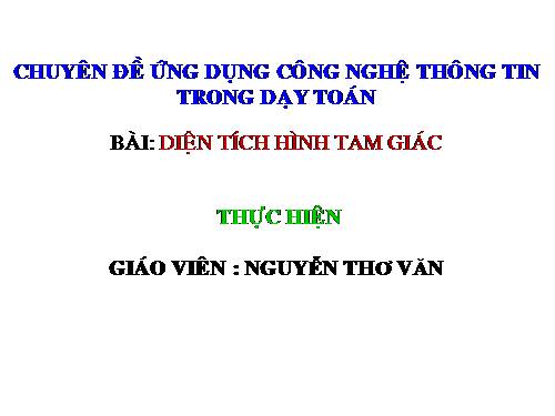 Diện tích hình tam giác