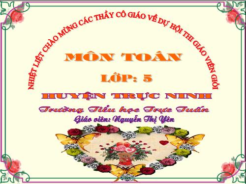 Nhân một số thập phân với một số tự nhiên