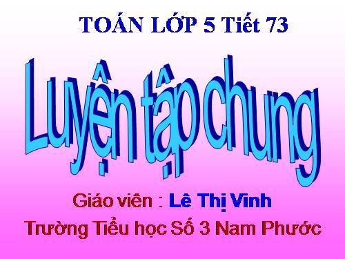 Các Bài giảng khác thuộc Chương trình Toán 5