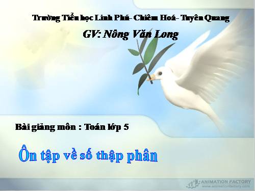 Ôn tập về số thập phân