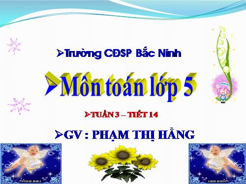 Các Bài giảng khác thuộc Chương trình Toán 5