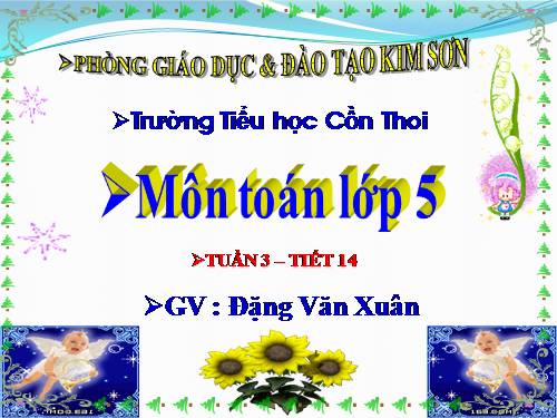 Các Bài giảng khác thuộc Chương trình Toán 5