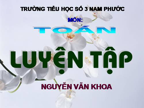 Các Bài giảng khác thuộc Chương trình Toán 5