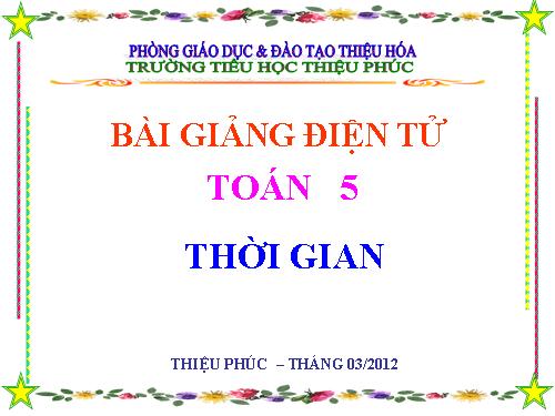 Thời gian