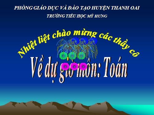 Toán luyện tập lớp 5