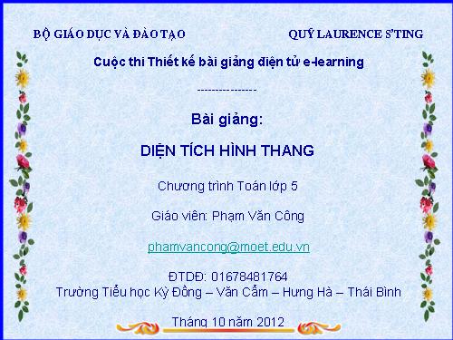 Diện tích hình thang