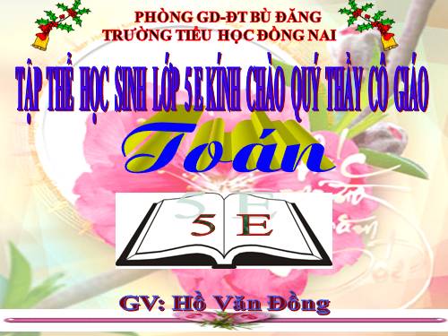 Toán lớp 5 tuần 12 Sử dụng máy tính bỏ túi