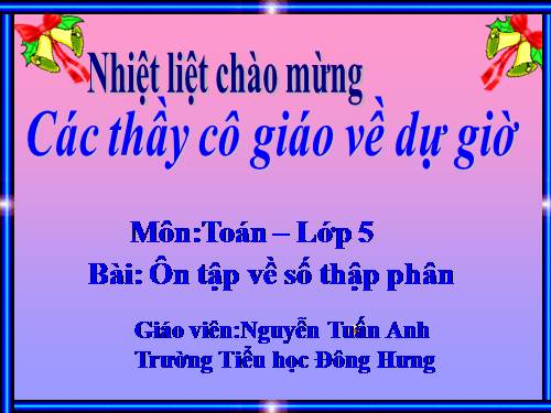 Ôn tập về số thập phân