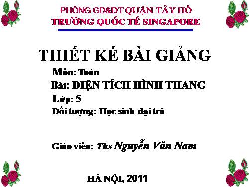 Diện tích hình thang