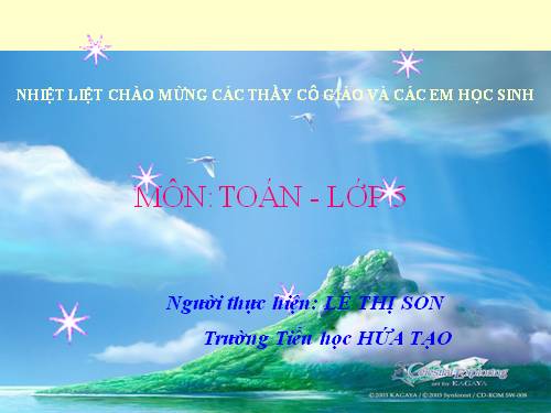 Chia số đo thời gian cho một số