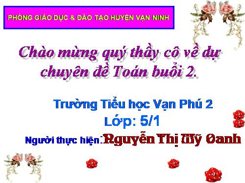 Các Bài giảng khác thuộc Chương trình Toán 5