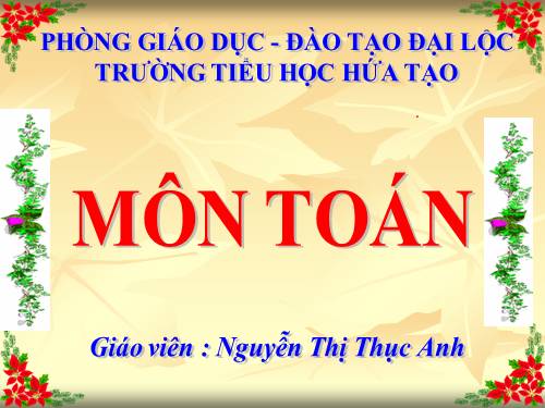 So sánh hai số thập phân