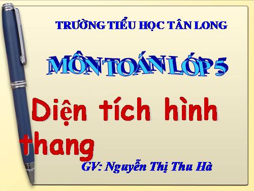 Diện tích hình thang