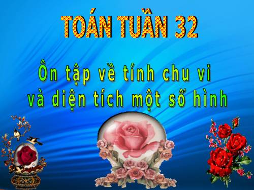 Ôn tập về tính chu vi, diện tích một số hình