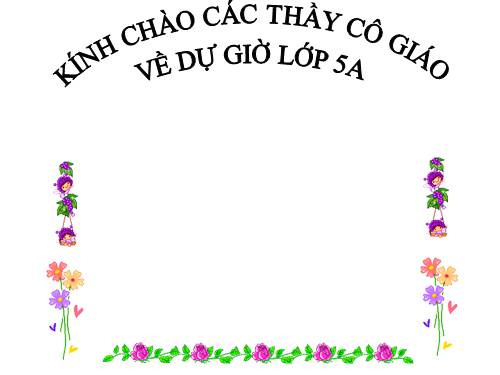 Các Bài giảng khác thuộc Chương trình Toán 5