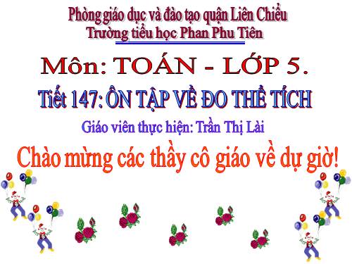 Ôn tập về đo thể tích