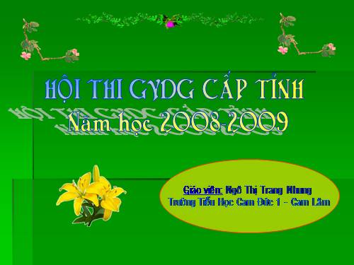 Các Bài giảng khác thuộc Chương trình Toán 5