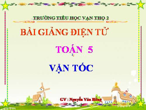 Vận tốc