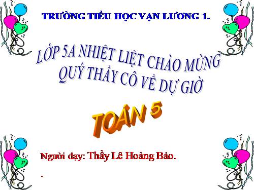 Thể tích hình hộp chữ nhật