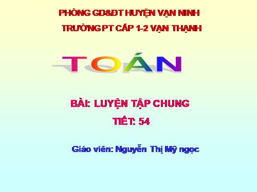 Các Bài giảng khác thuộc Chương trình Toán 5