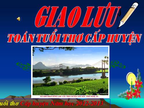 BÀI GIAO LƯU TOÁN TUỔI THƠ