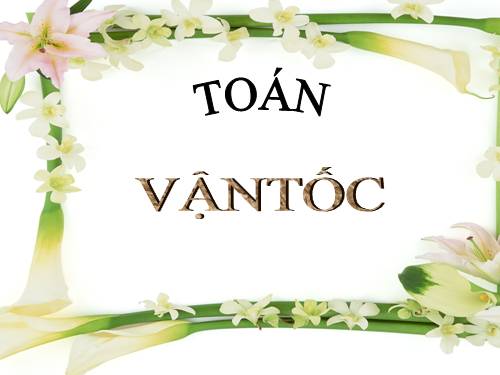 Vận tốc