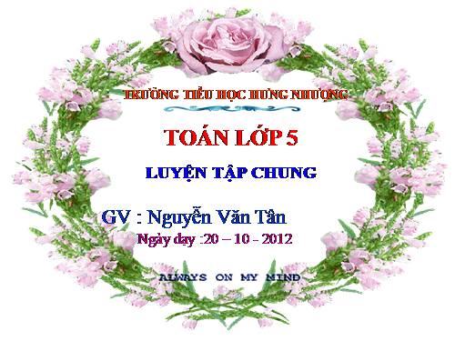 Các Bài giảng khác thuộc Chương trình Toán 5