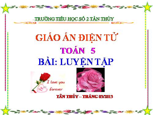 Các Bài giảng khác thuộc Chương trình Toán 5