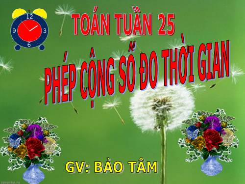 Cộng số đo thời gian