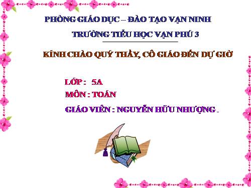 Các Bài giảng khác thuộc Chương trình Toán 5